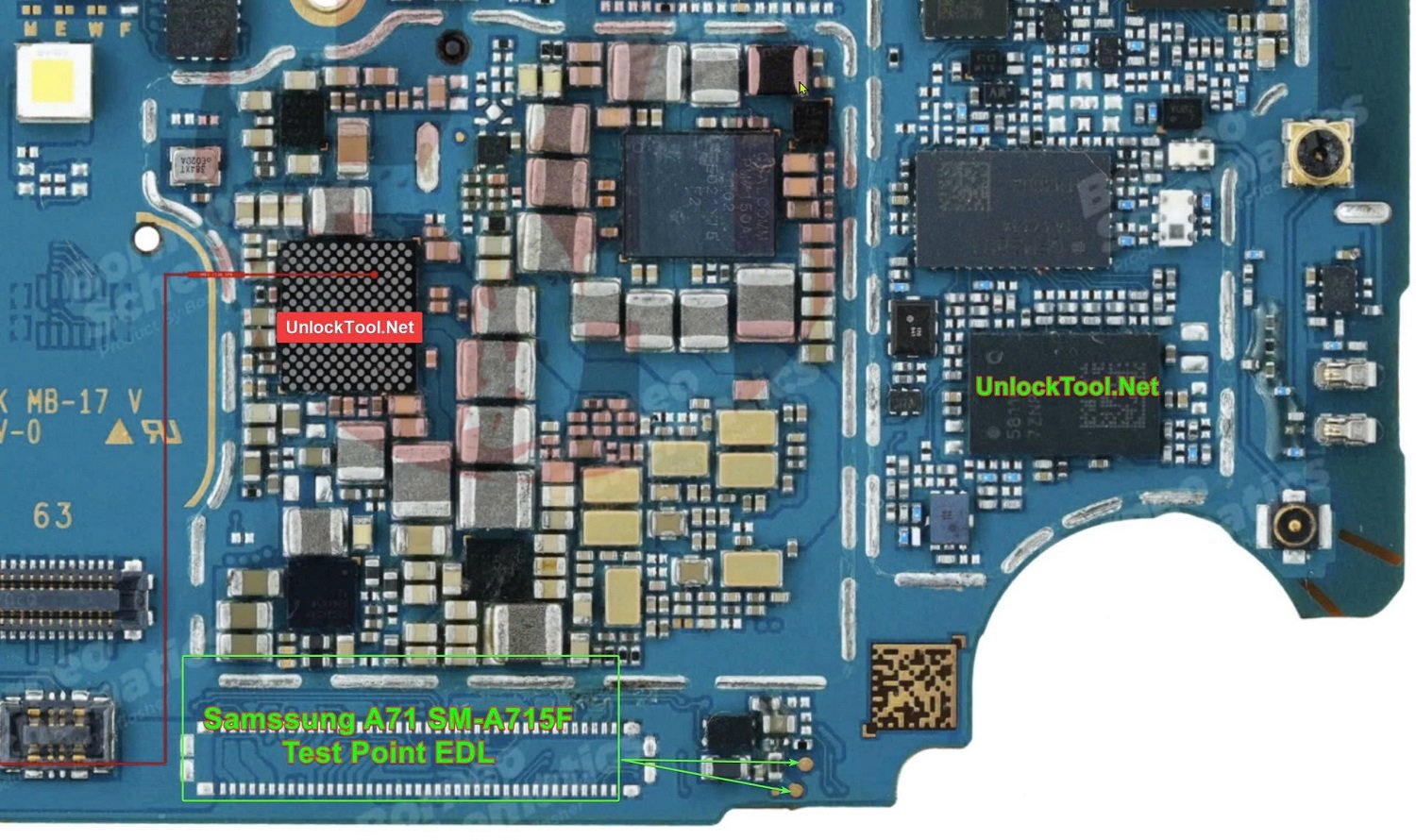 Samsung Galaxy A71 Test Point / EDL Point